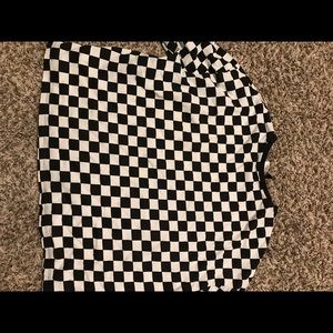 Checkered women’s crop top